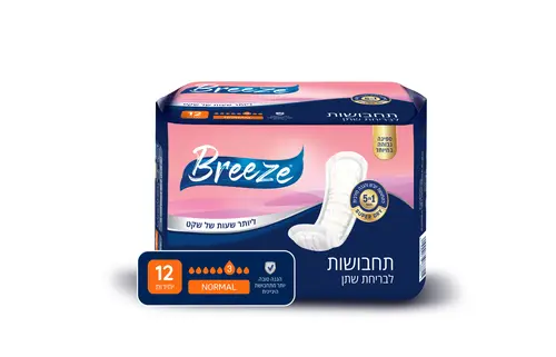 תחבושות בריז - BREEZE נורמל 12 יח'